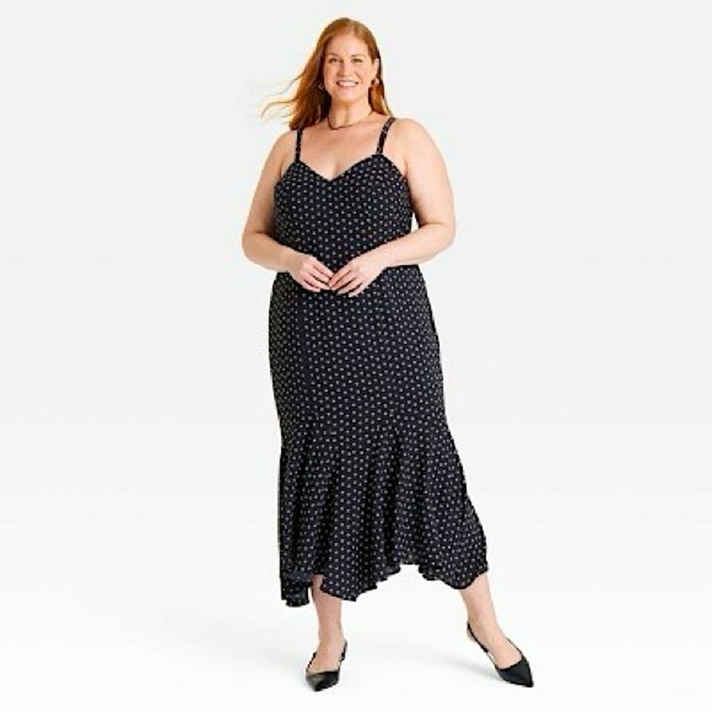 Ava & Viv Asymmetrical Maxi Dress